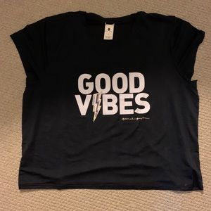 Spiritual Gangster good vibes black t-shirt